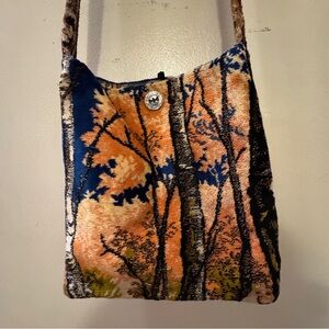 Vintage Tapestry Messenger Bag